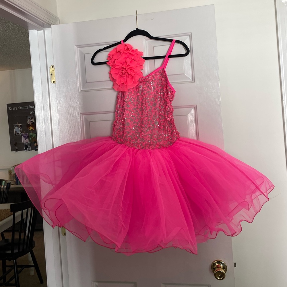pink tutu dress dance costume